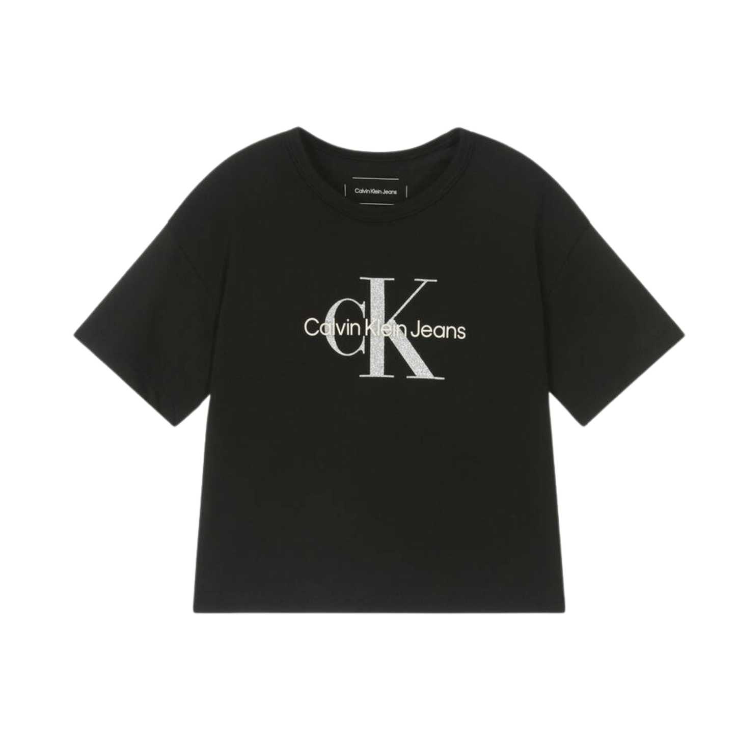 Calvin Klein - Silver Logo CK Black Top
