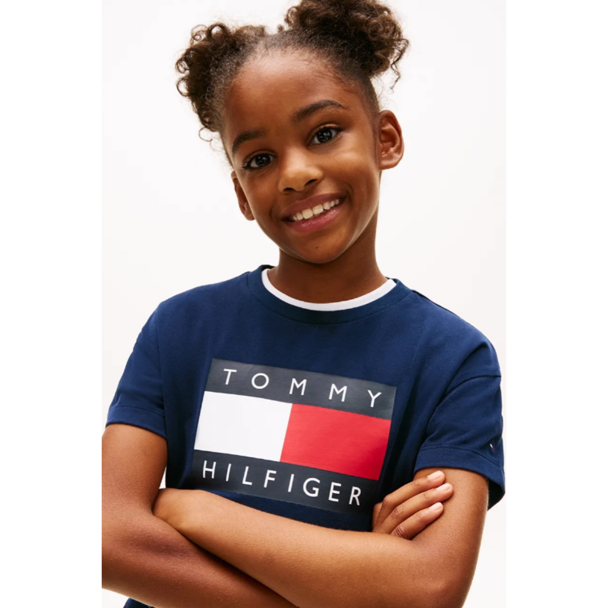 Tommy Hilfiger - Blue Girls Heritage Flag Top
