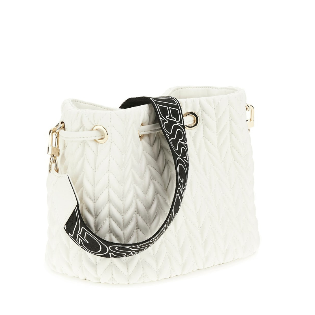Guess - White Stylish Leather Bag