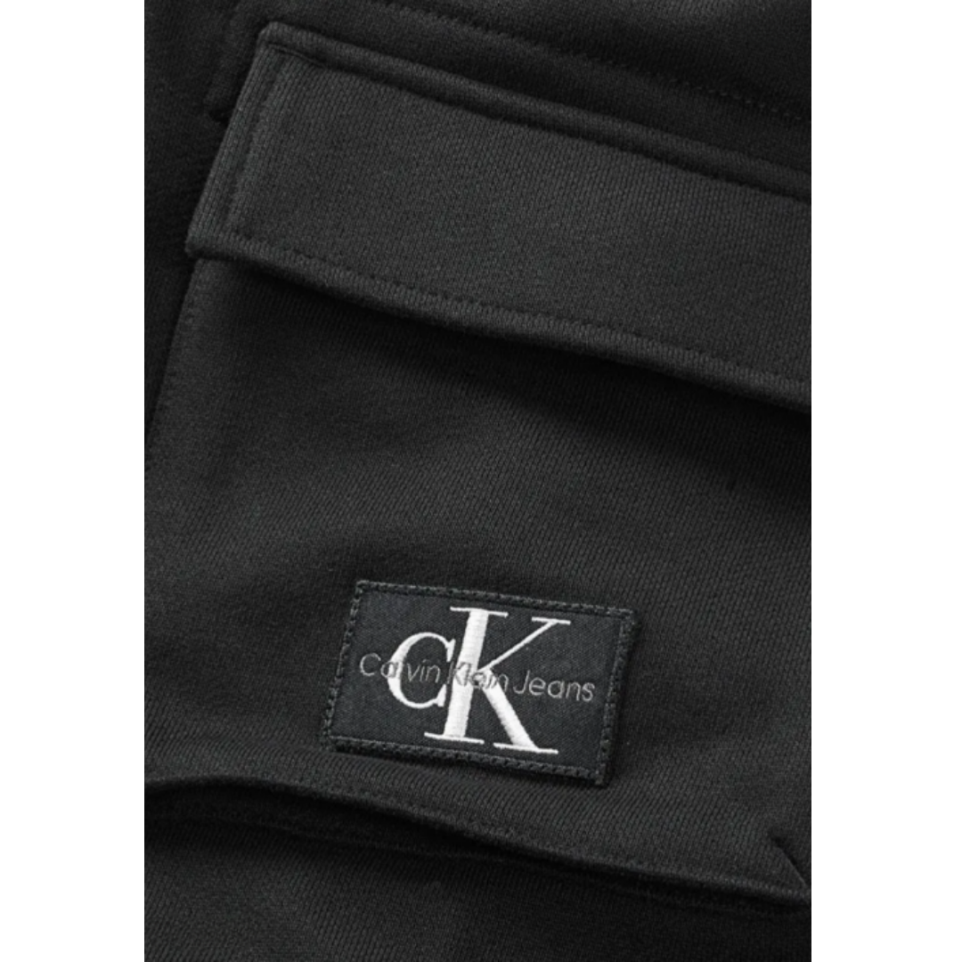 Calvin Klein - Black Cotton Cargo Trackpant