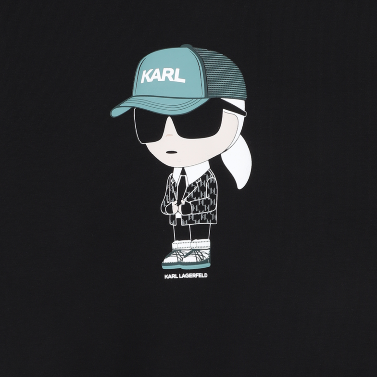 KARL LAGERFELD - Black Boys Cap Sweatshirt