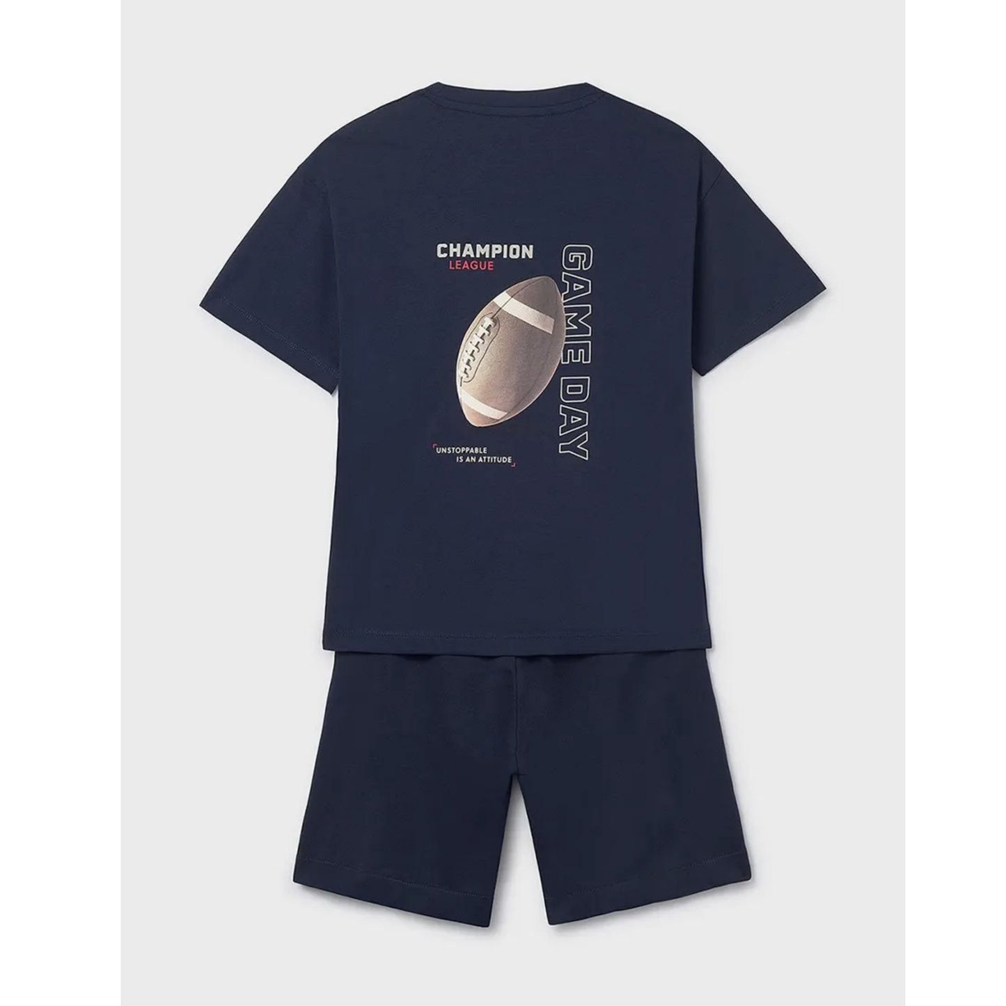 Mayoral - Baseball Blue Cotton Set