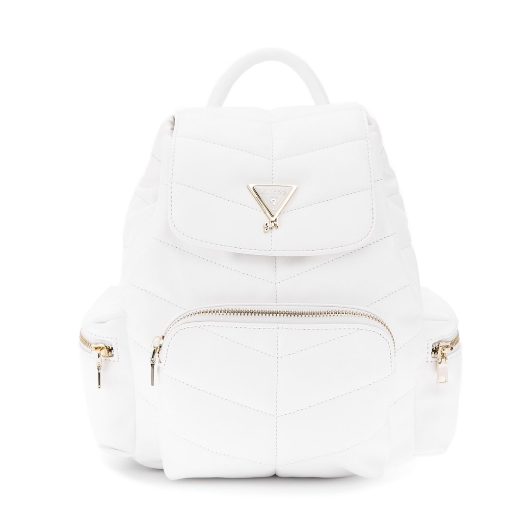 Guess - White Leather Backpack