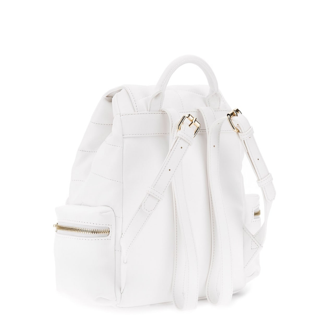 Guess - White Leather Backpack