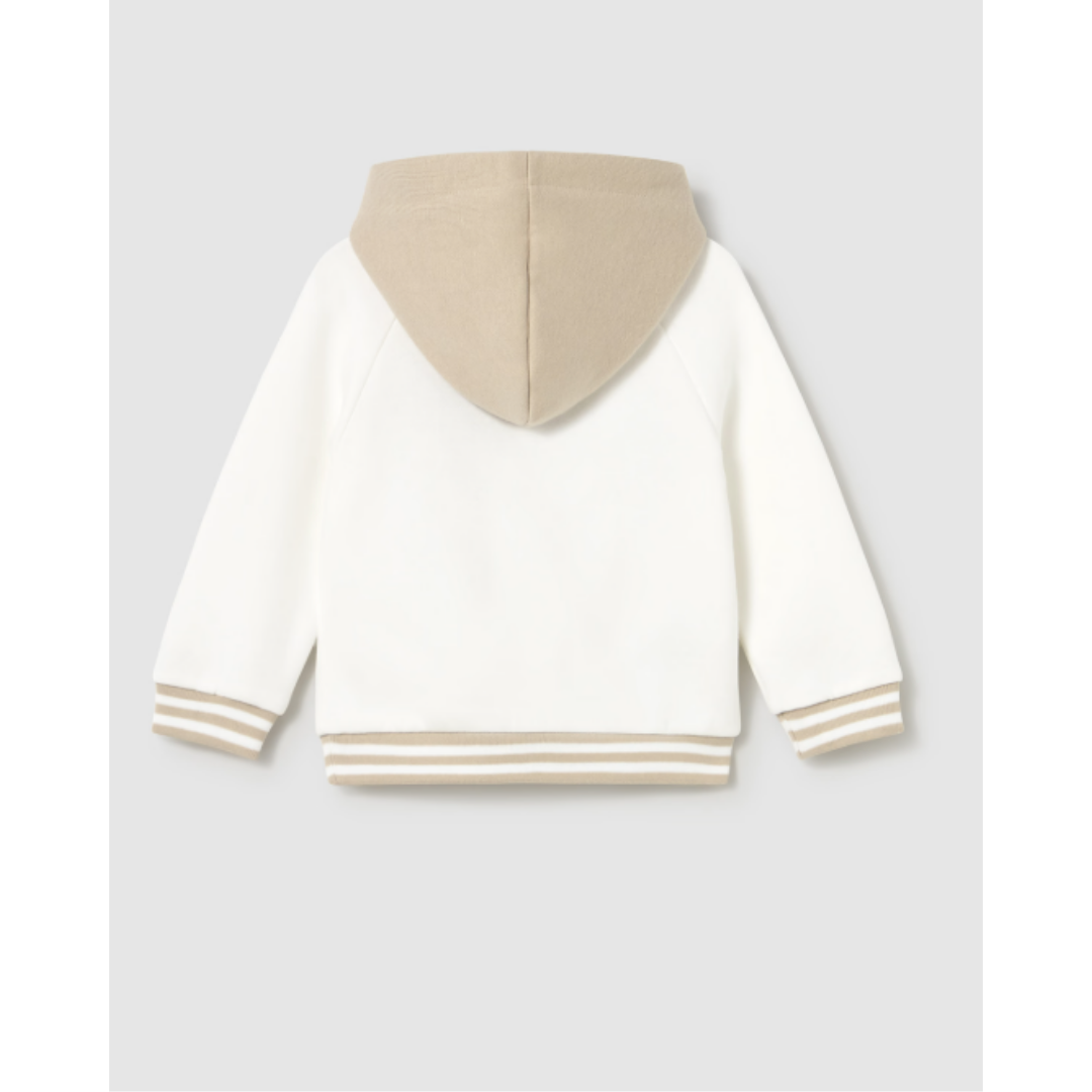 Mayoral - Baby Boys Bear White Hoodie