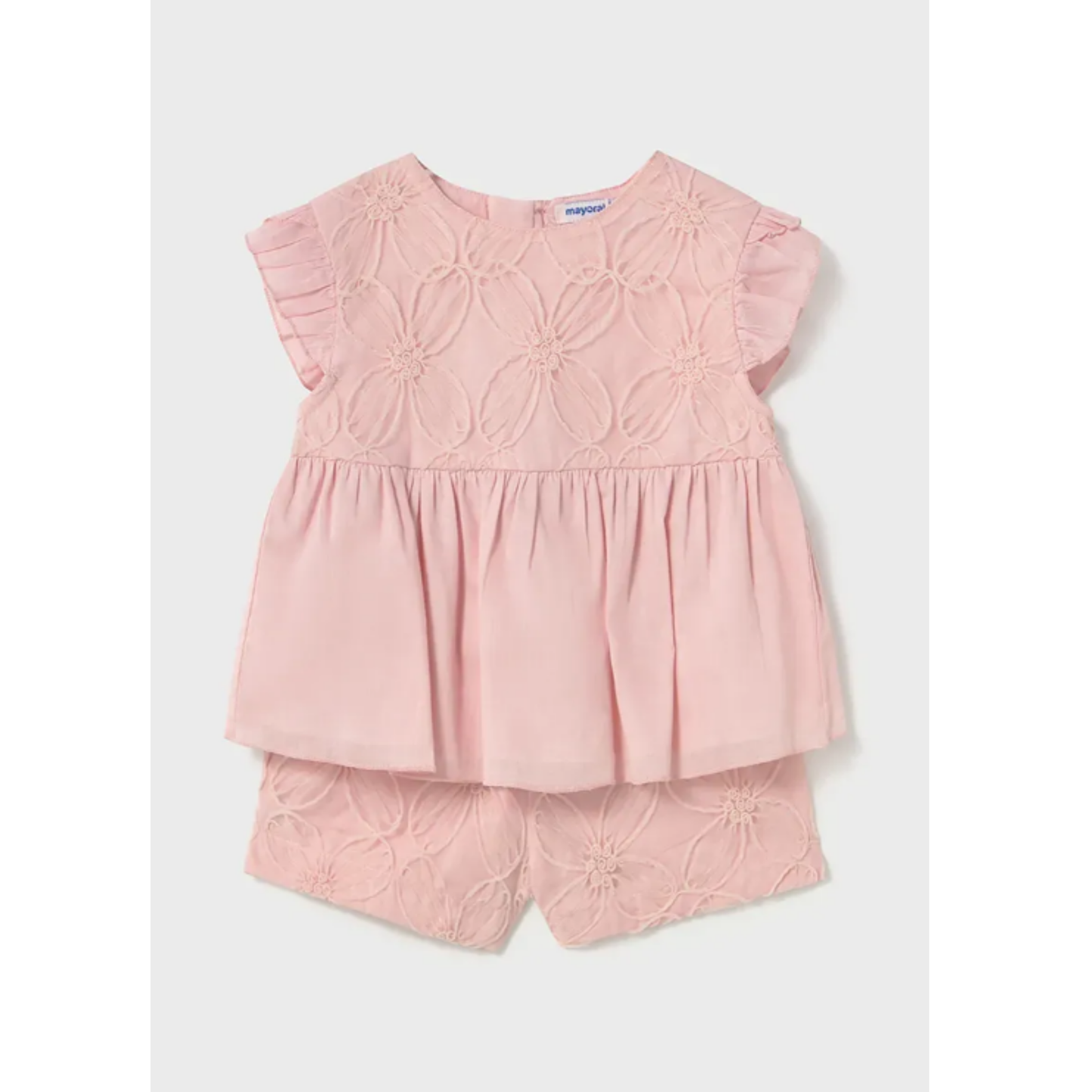 Mayoral - Embroidered Tulle Set for Baby
