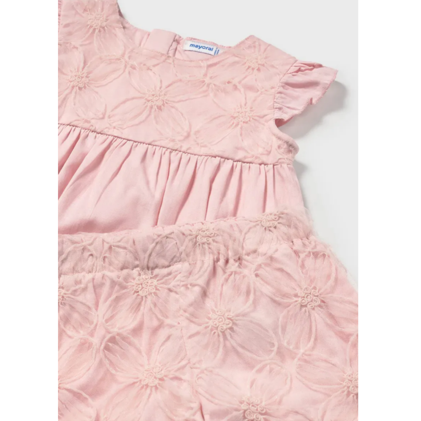 Mayoral - Embroidered Tulle Set for Baby