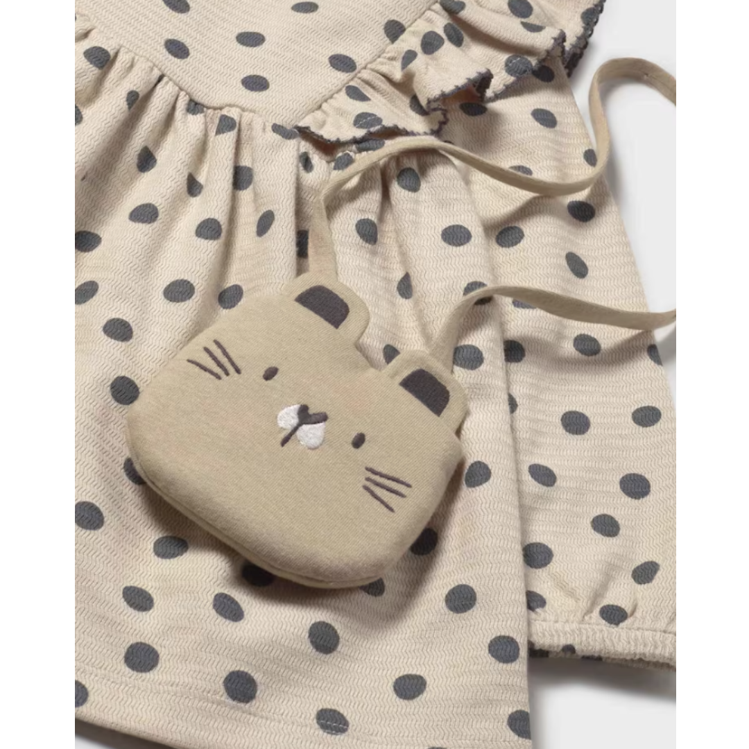 Mayoral - Beige with Dots & Bag Dress