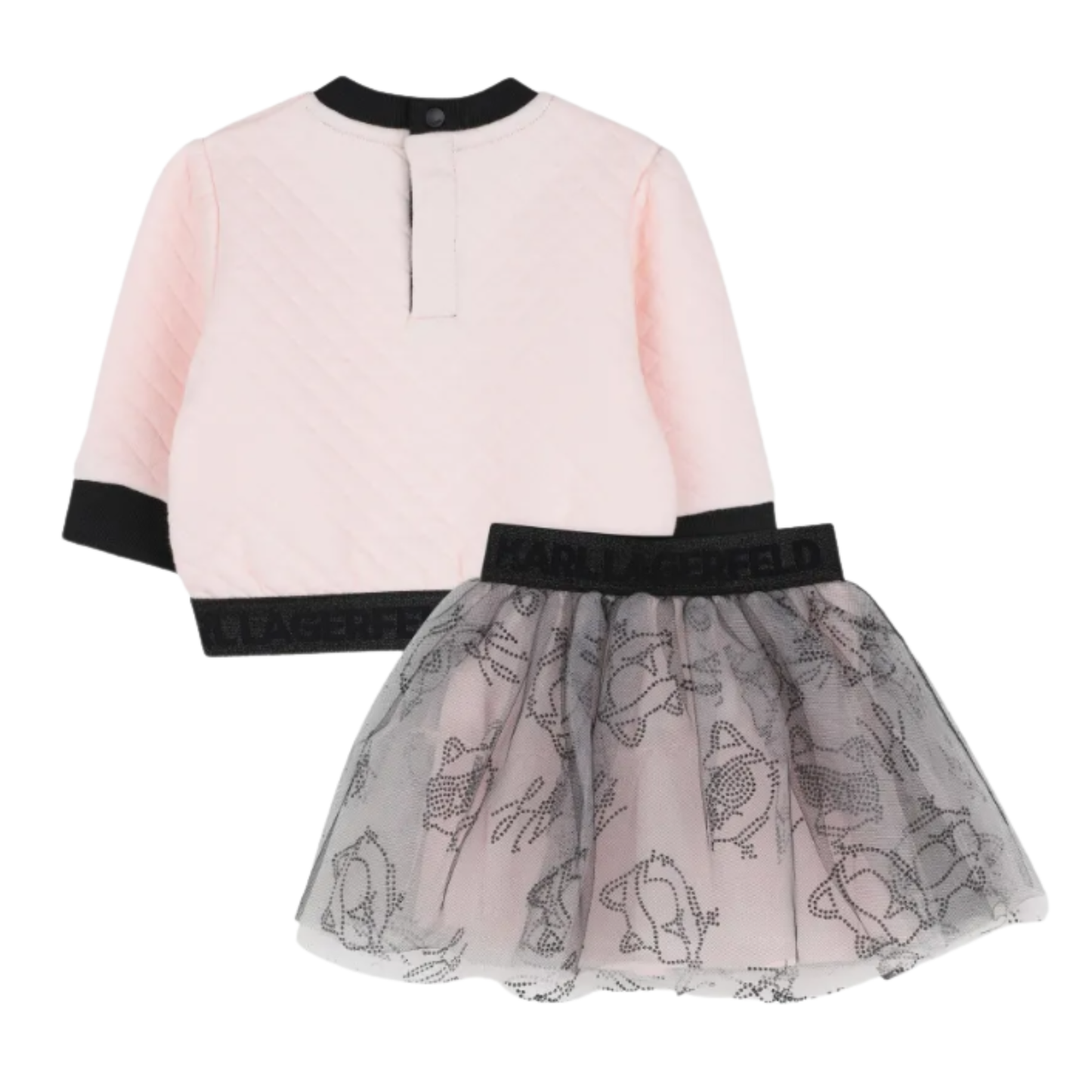KARL LAGERFELD - Girls Pink Cats Tutu Set