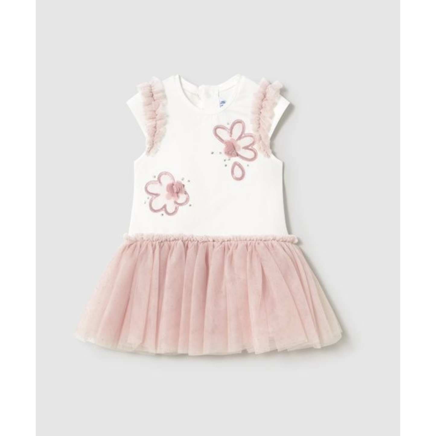 Mayoral - Baby Dress with Tulle Skirt