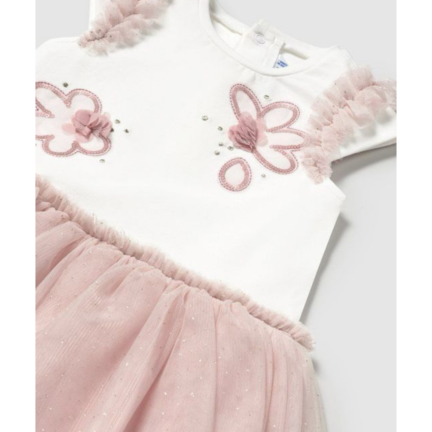Mayoral - Baby Dress with Tulle Skirt