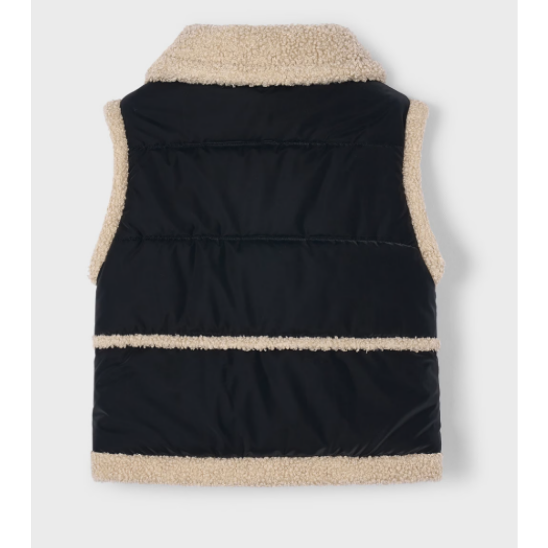 Mayoral - Girls Contrast Sheepskin Gilet