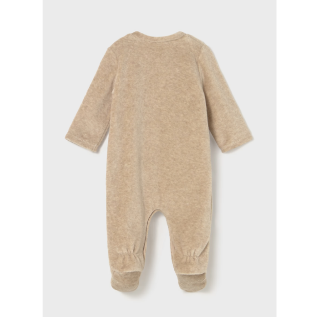 Mayoral - Newborn Beige Romper with Feet