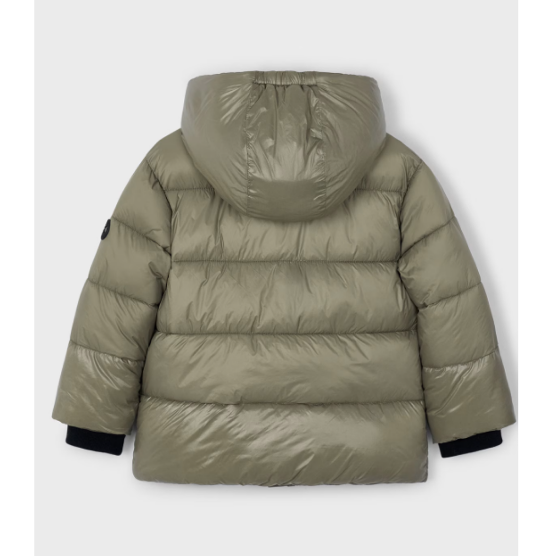 Mayoral - Boys Shiny Khaki Coat