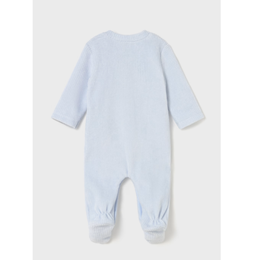 Mayoral - Newborn Light Blue Romper with Feet