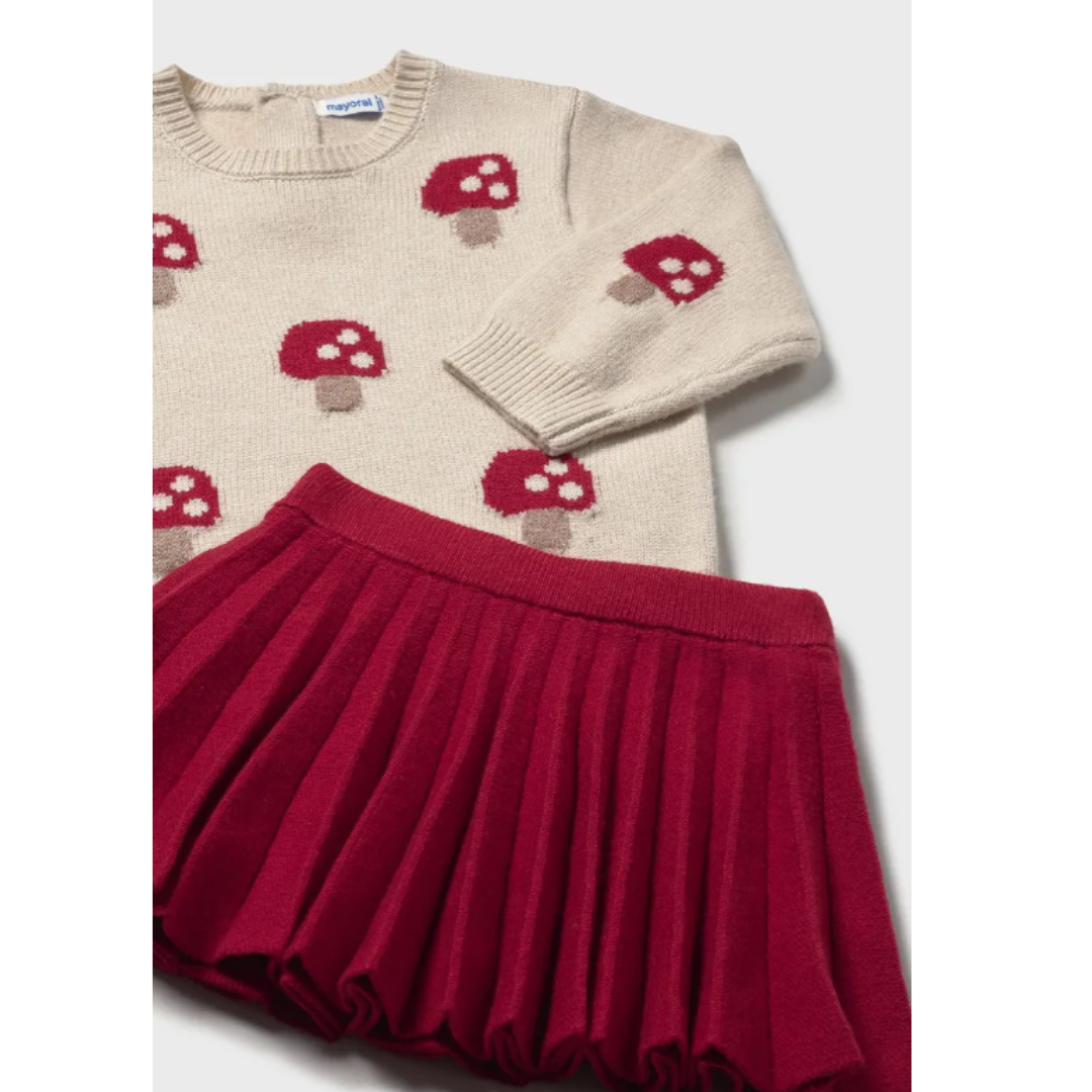 Mayoral - Mushroom Jumper & Skirt