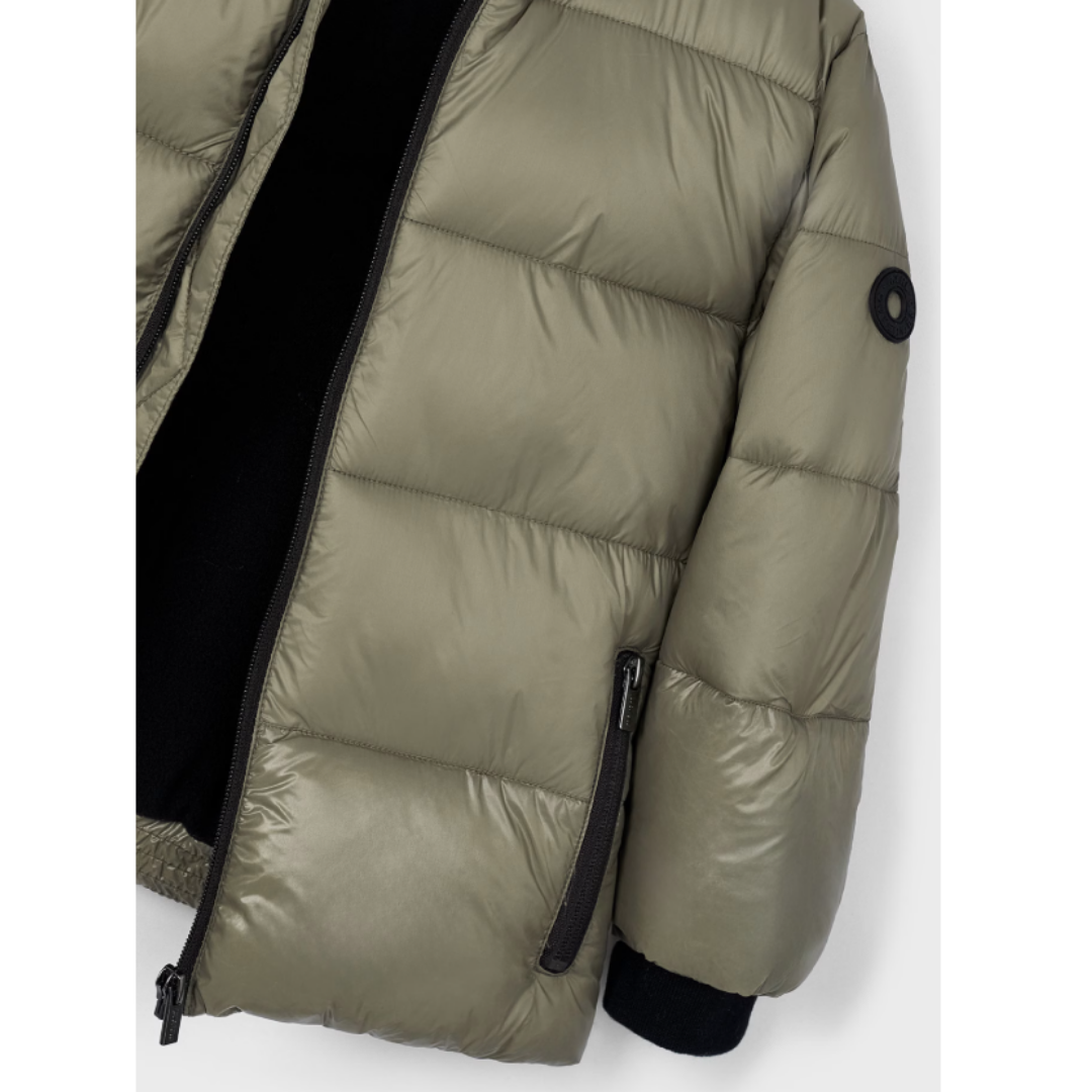 Mayoral - Boys Shiny Khaki Coat
