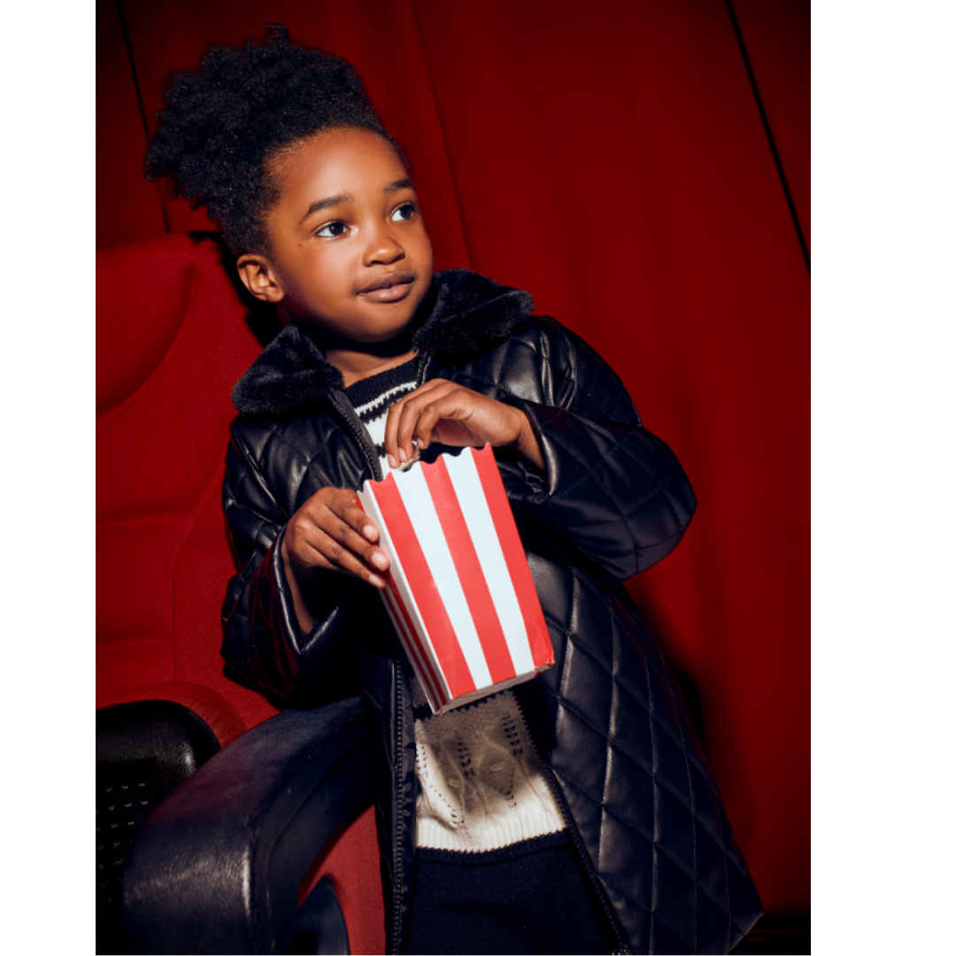 Mayoral - Black Girls Quilted Coat