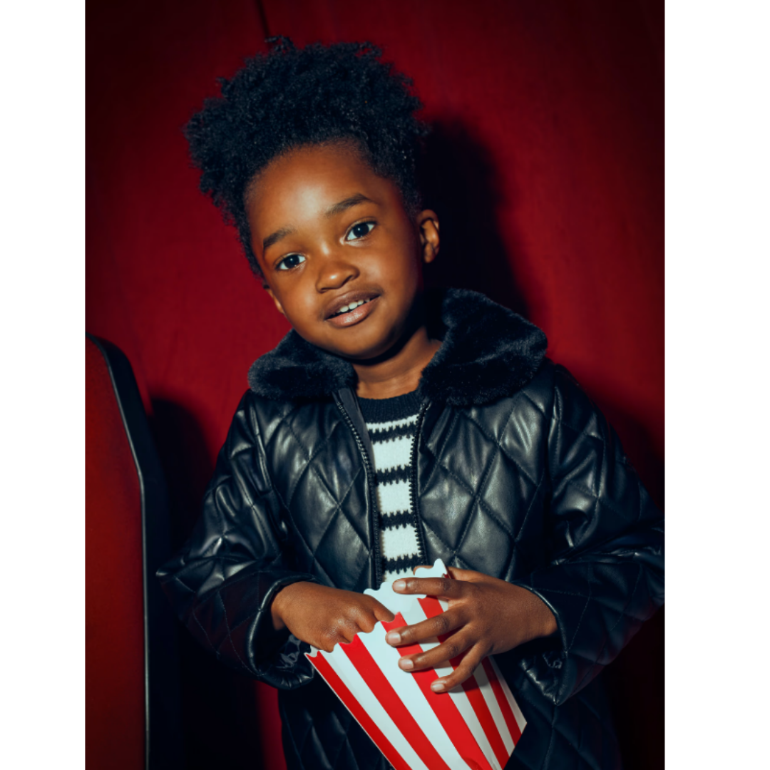 Mayoral - Black Girls Quilted Coat