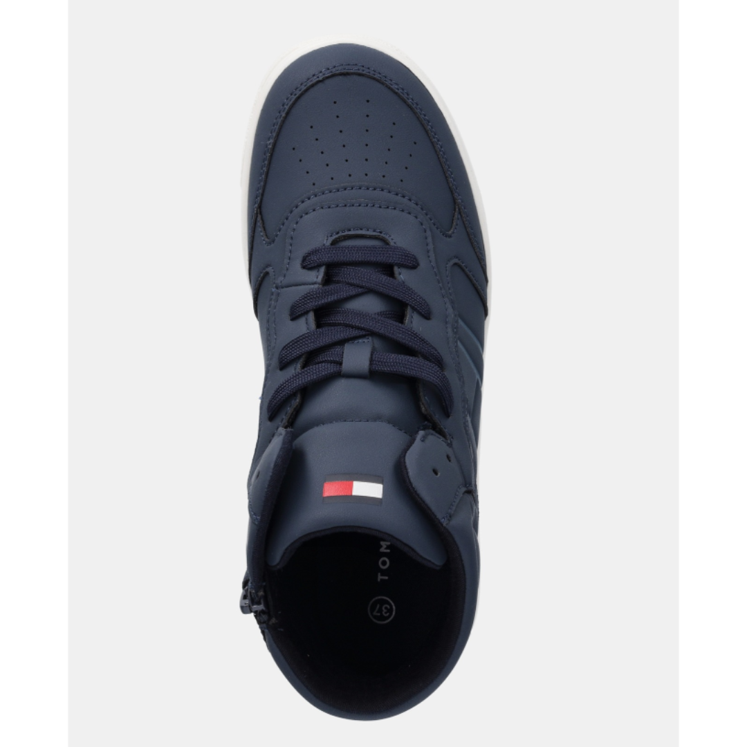 Tommy Hilfiger - Blue High Top Lace Up Sneaker