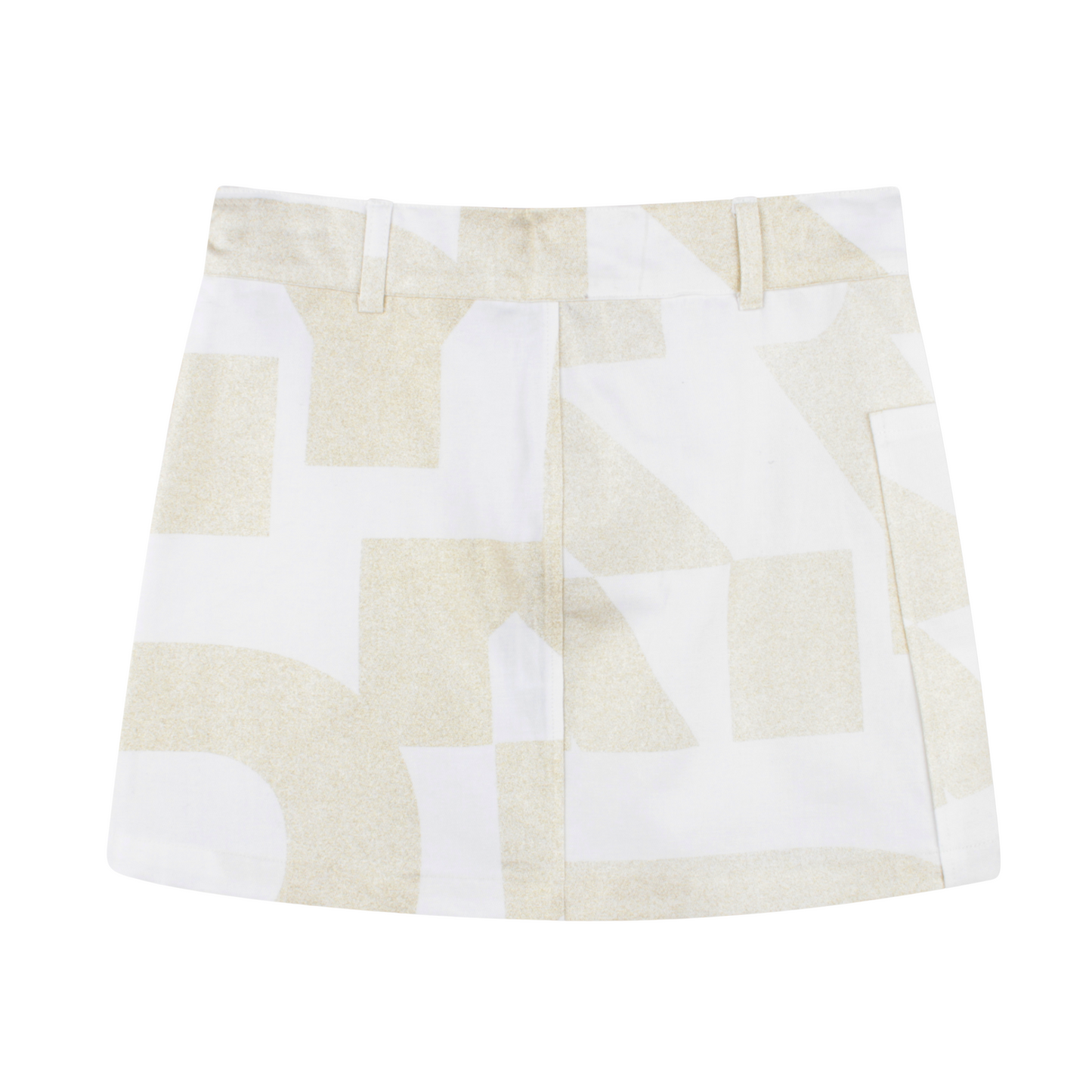 DKNY - White with Gold Letters Skirt