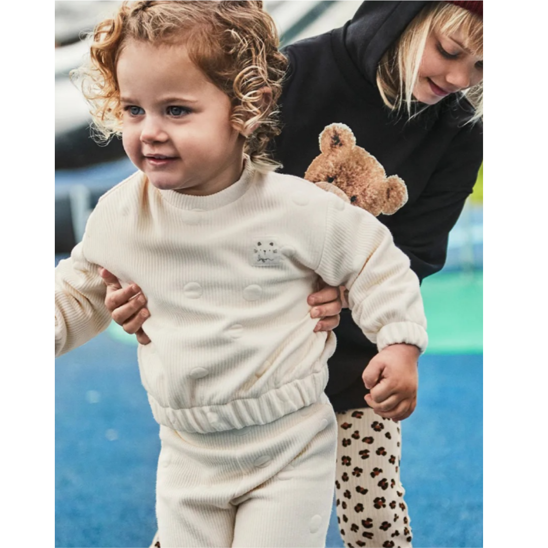 Mayoral - Young Girls Ivory Quilted Tracksuit