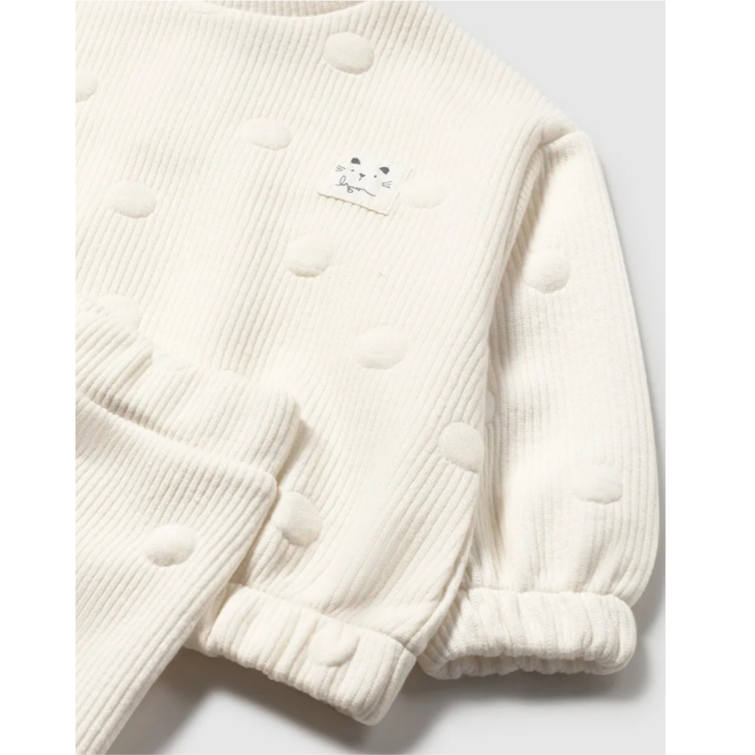 Mayoral - Young Girls Ivory Quilted Tracksuit