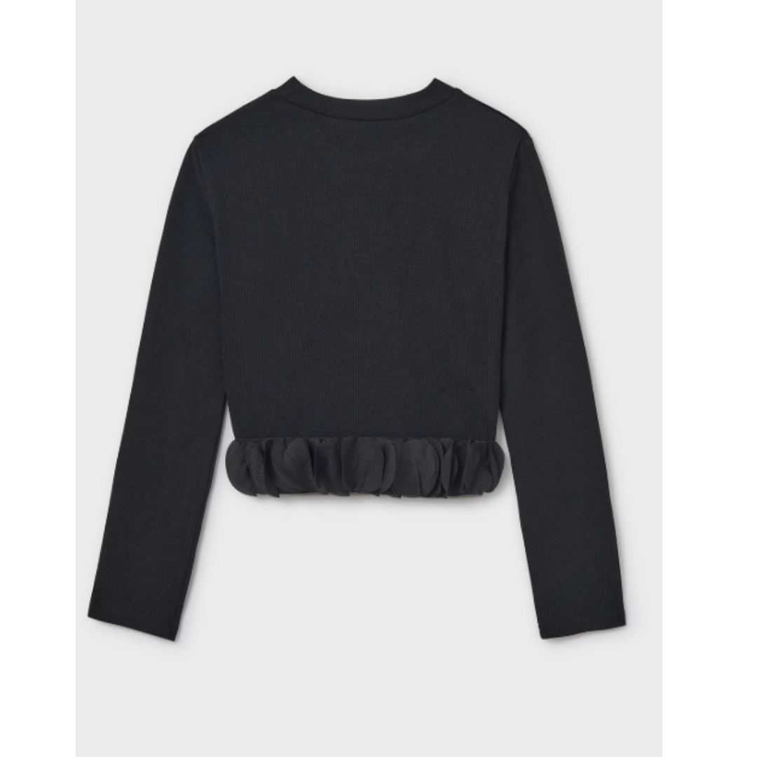 Mayoral - Girls Ruffle Hemmed T-Shirt