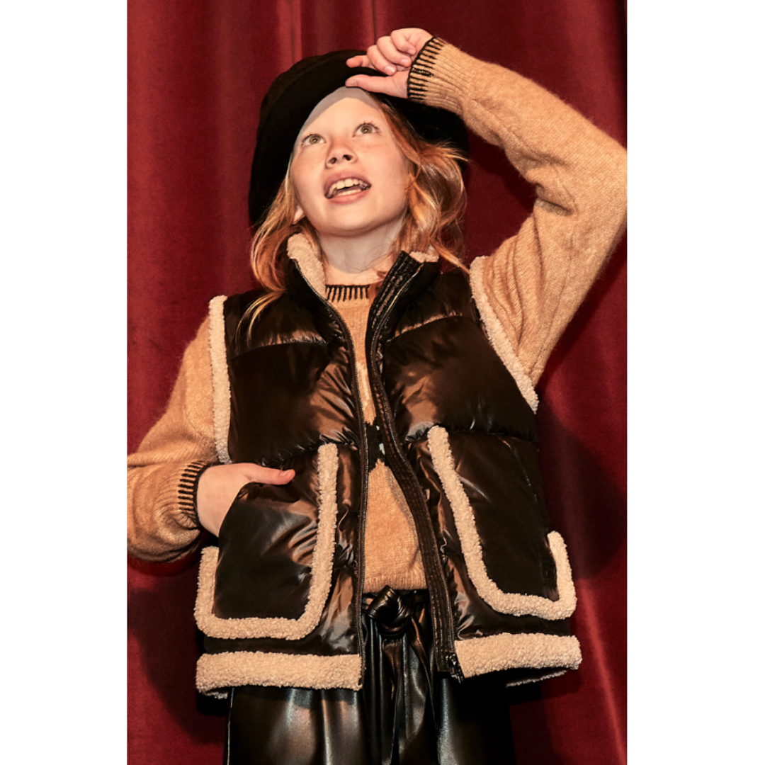 Mayoral - Girls Sheepskin Gilet