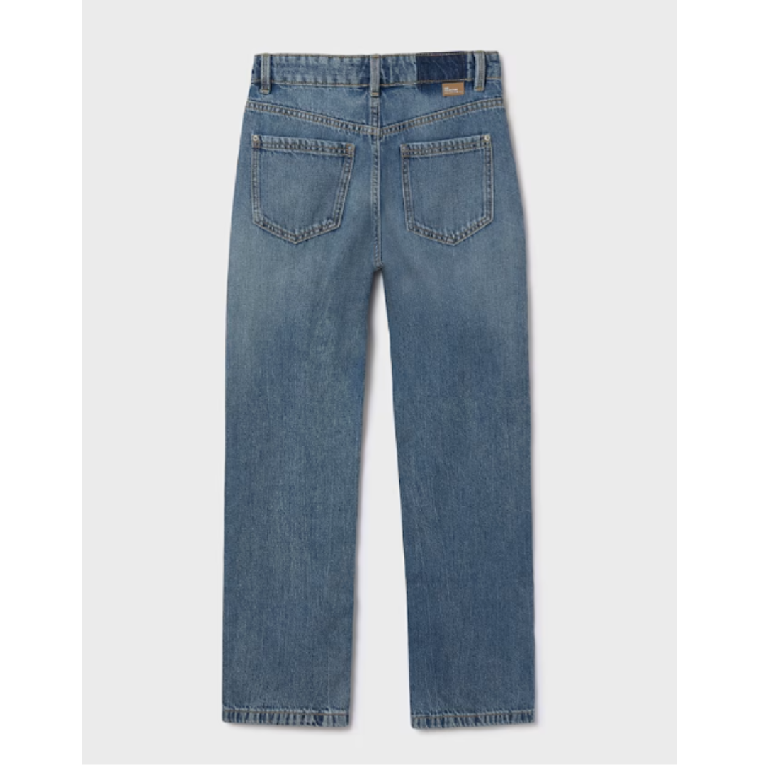 Mayoral - Girls Blue Dad Jeans