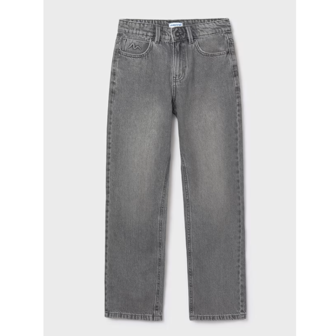 Mayoral - Girls Grey Dad Jeans
