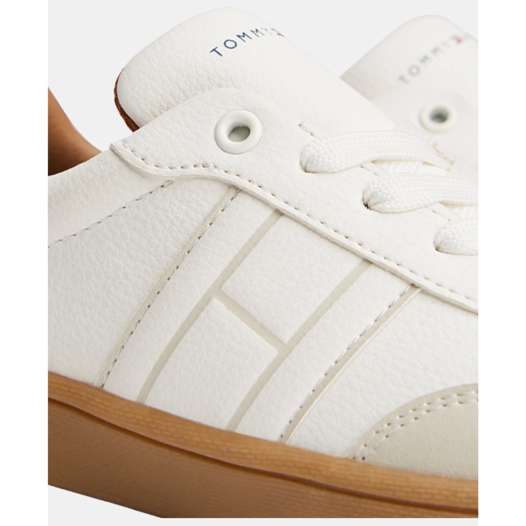 Tommy Hilfiger - Boys White Low Cut Lace Up Sneaker