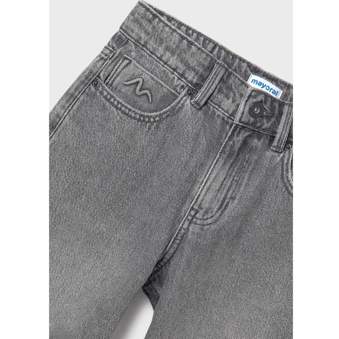 Mayoral - Girls Grey Dad Jeans