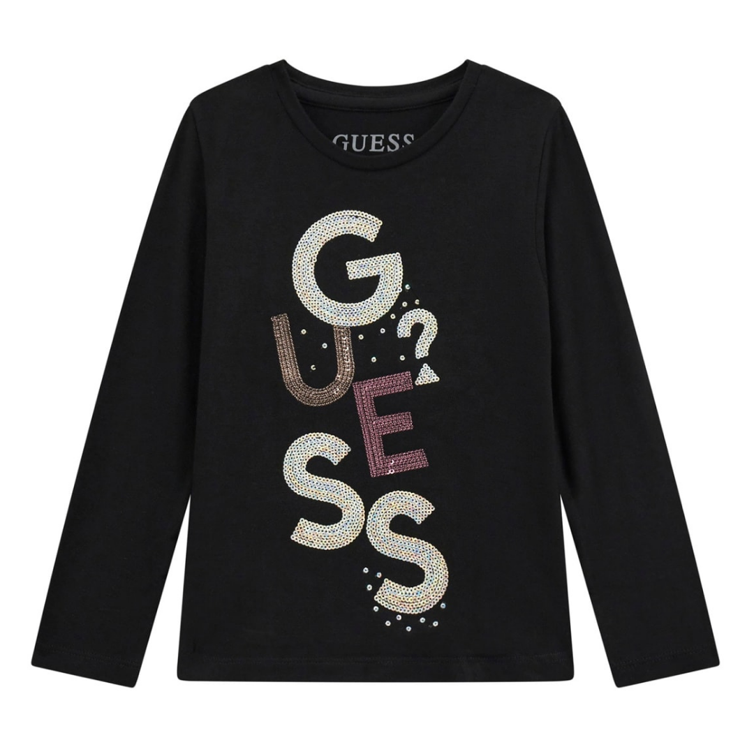 Guess - Black Vertical Logo Top