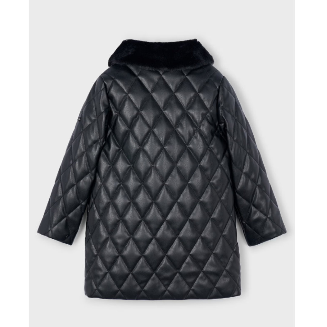 Mayoral - Black Girls Quilted Coat