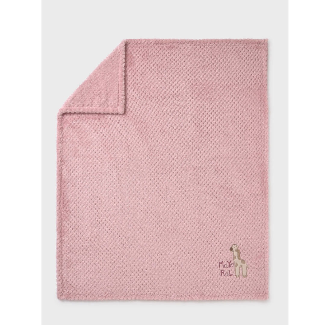 Mayoral - Baby Fur Pink Blanket