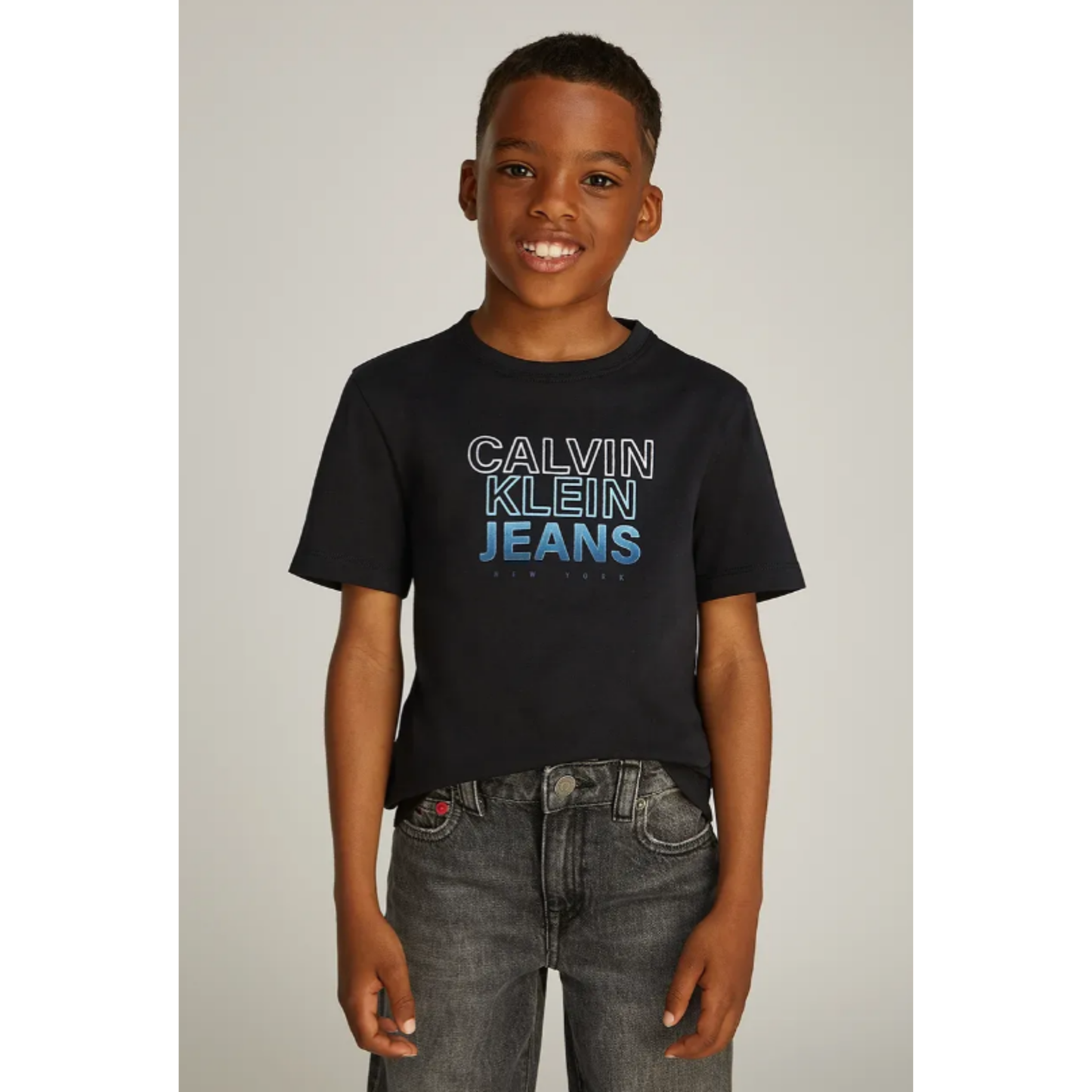 Calvin Klein - Capital Letters Black CK Top