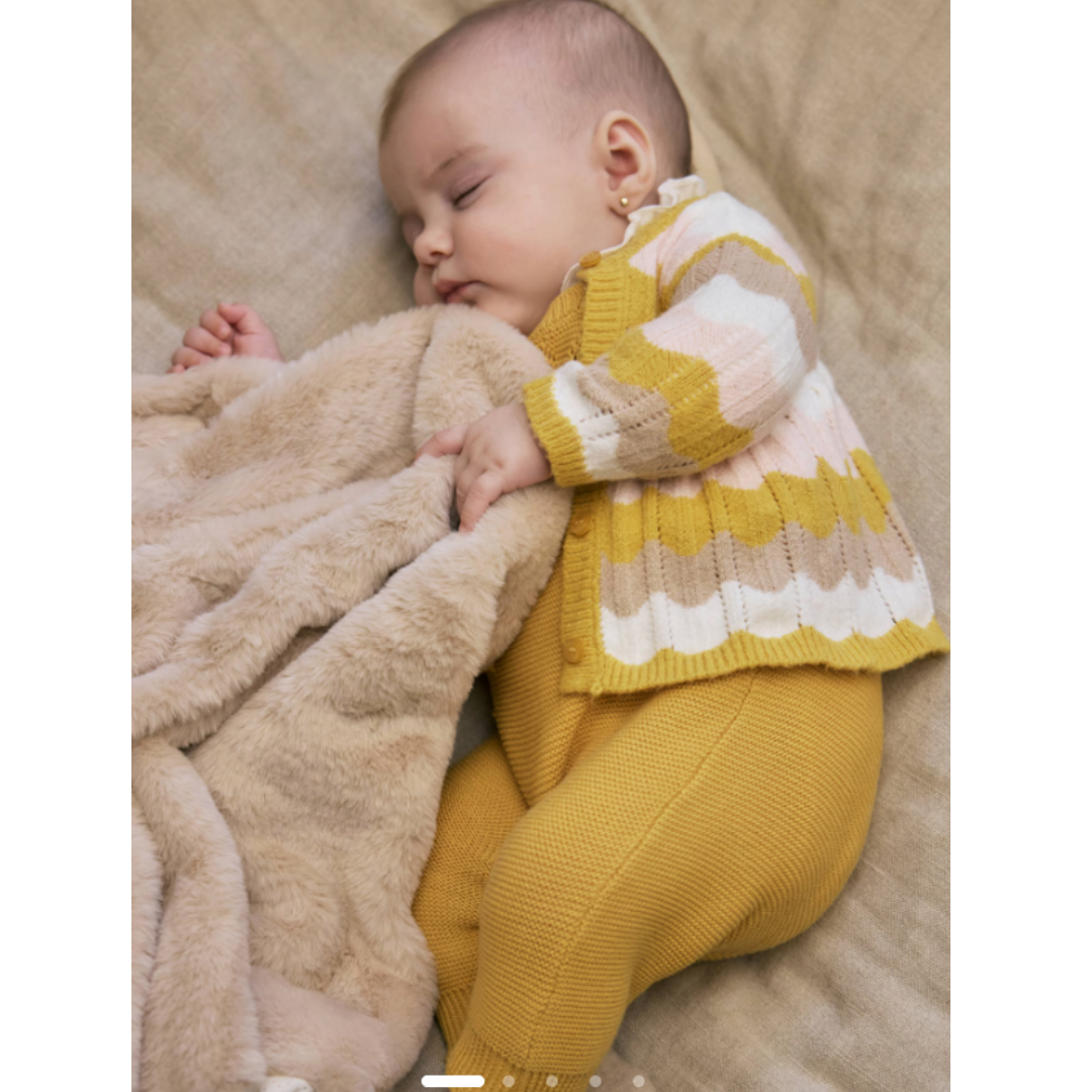Mayoral - Baby Pom Pom Beige Blanket
