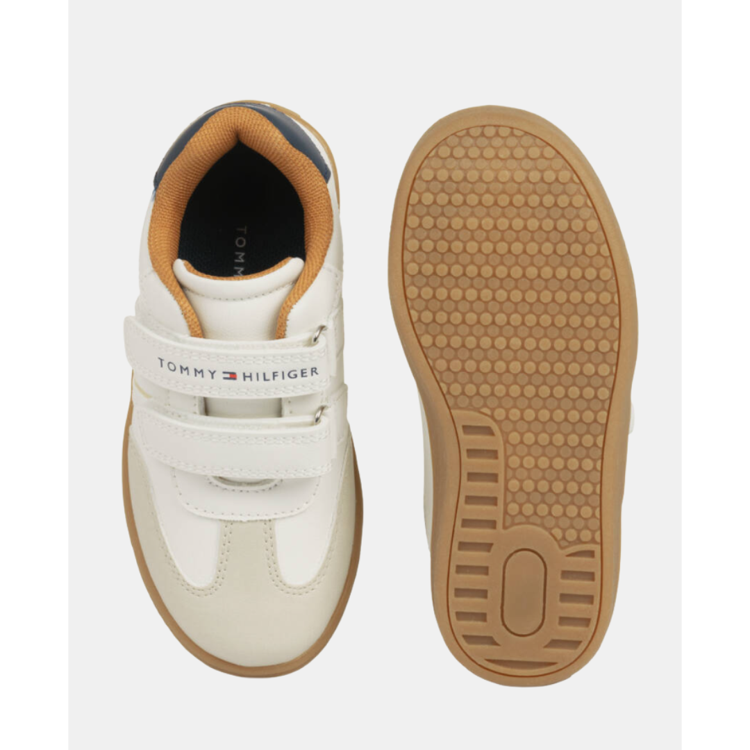 Tommy Hilfiger - White Low Cut Velcro Sneaker