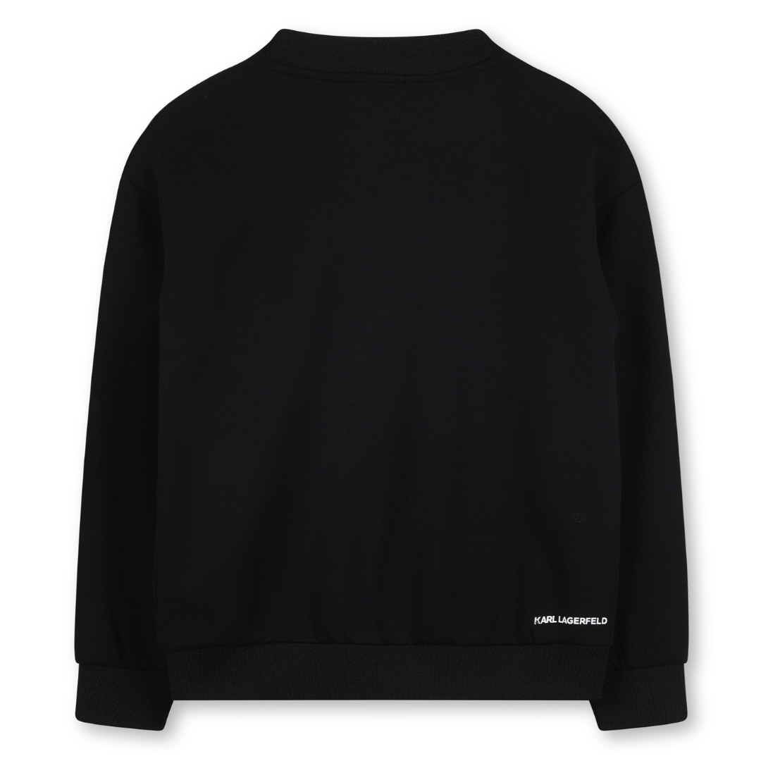 KARL LAGERFELD - Black Cotton Sweatshirt