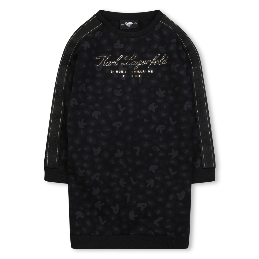 KARL LAGERFELD - Soft Animal Print Cotton Dress