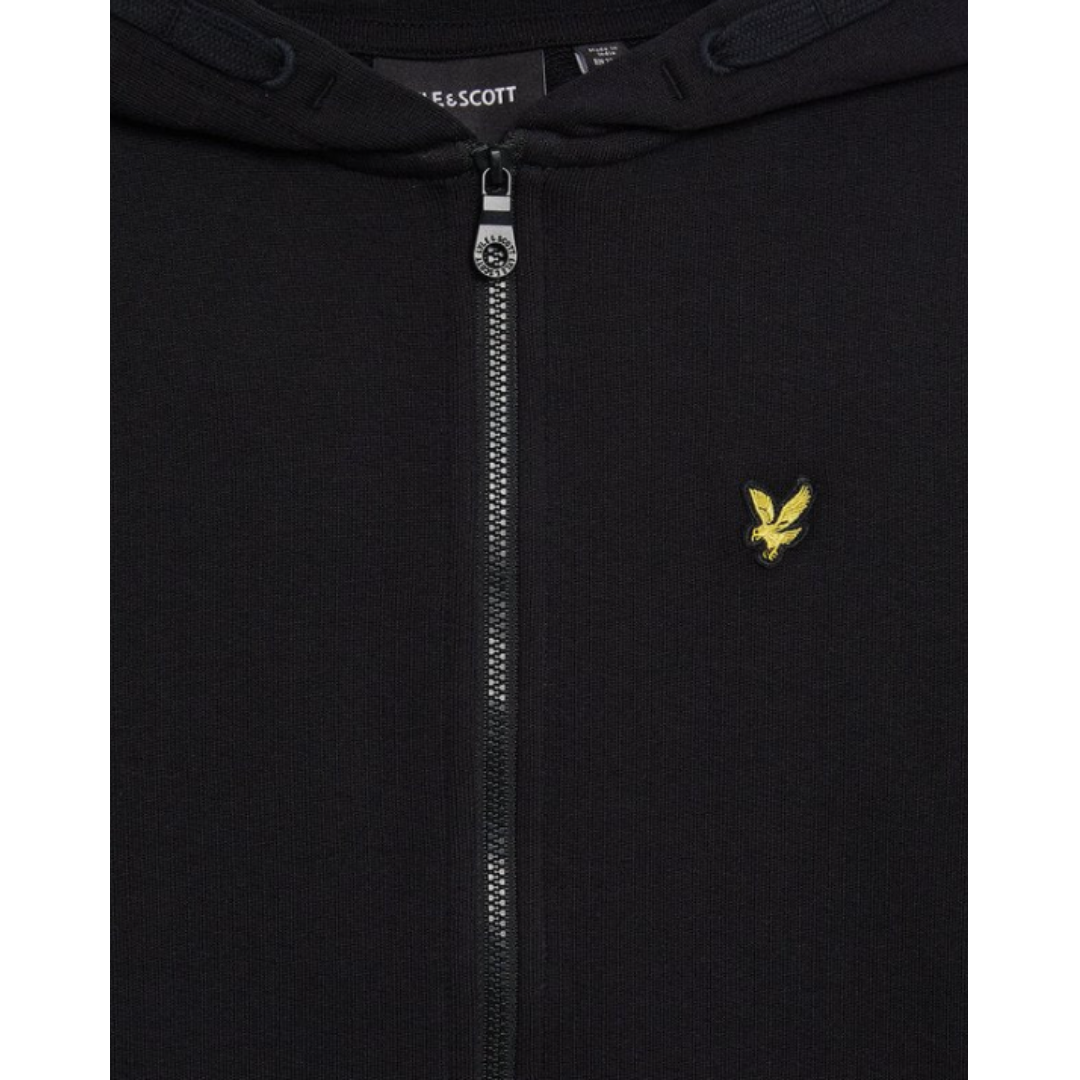 Lyle & Scott - Black Zip Cotton Jacket