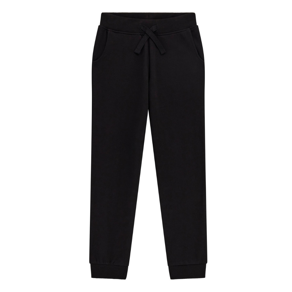 Guess - Black Basic Logo Cotton Pants