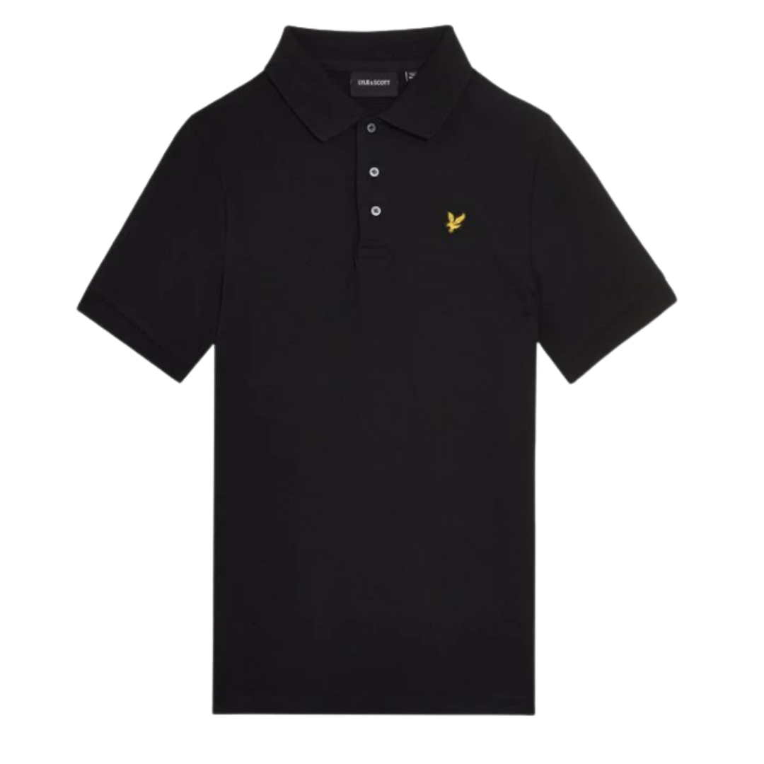 Lyle & Scott - Black Polo Top