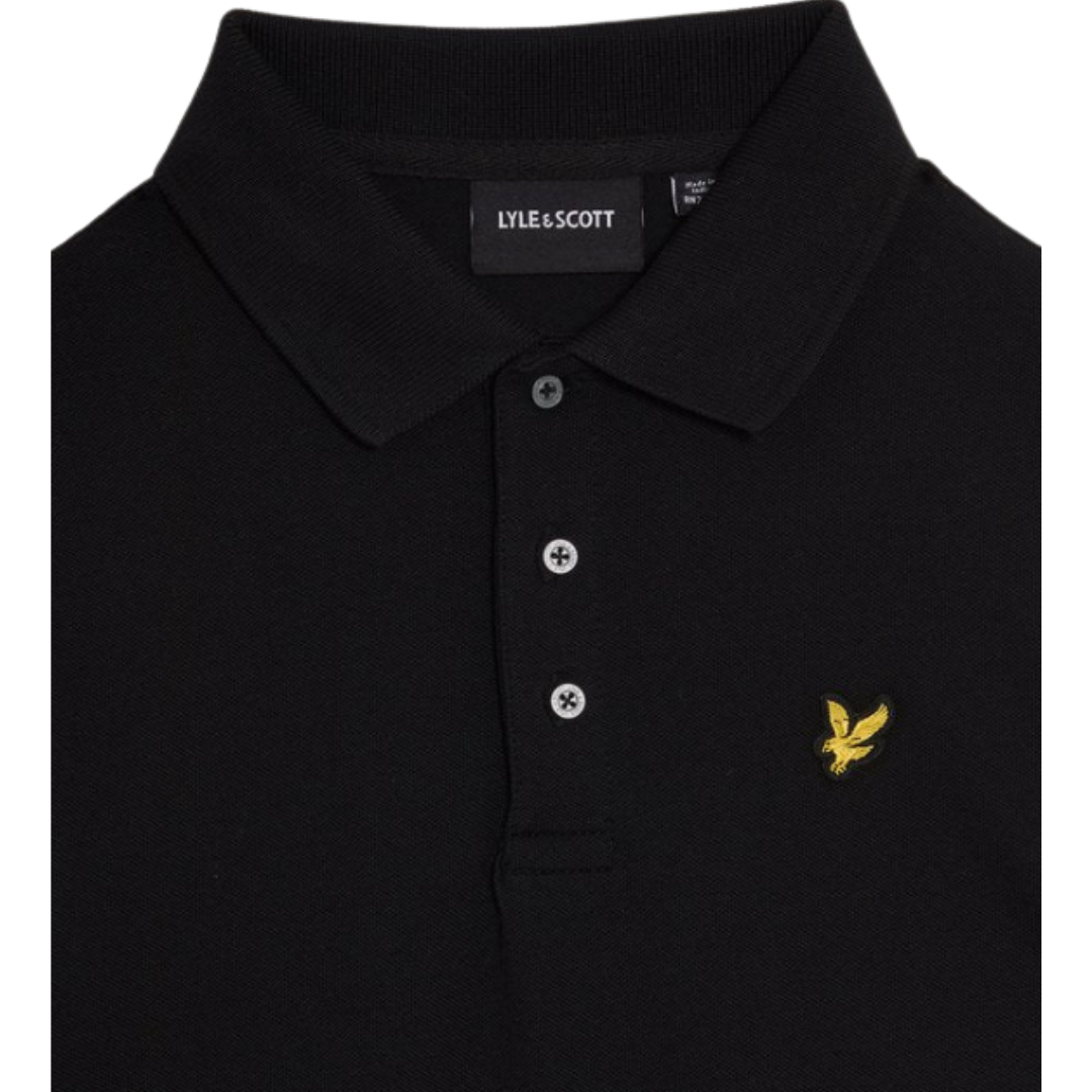 Lyle & Scott - Black Polo Top