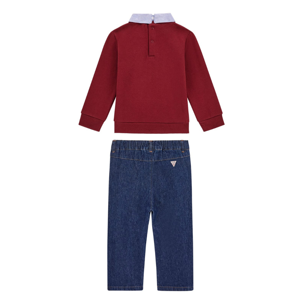 Guess - Sweatshirt with Soft Jeans Set