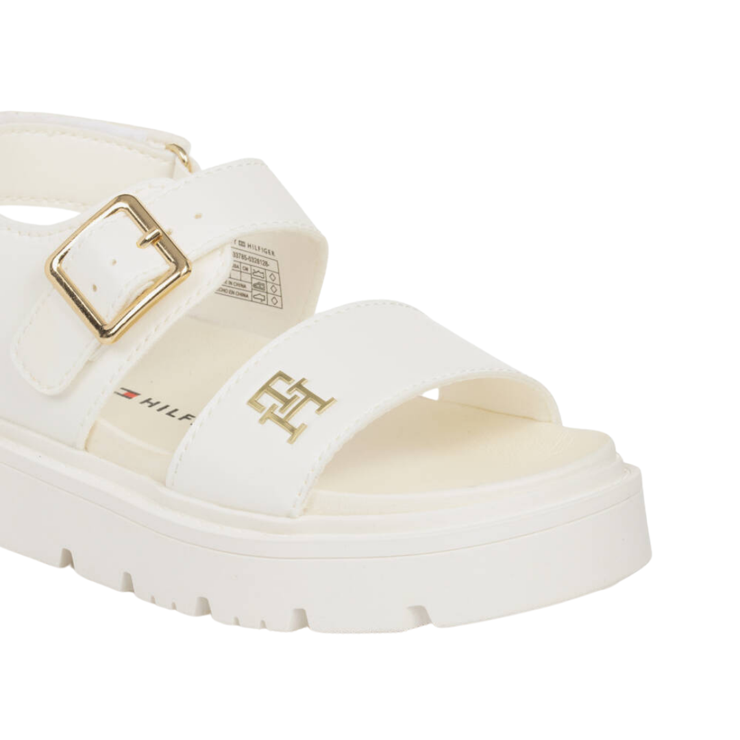 Tommy Hilfiger - White Leather Sandals