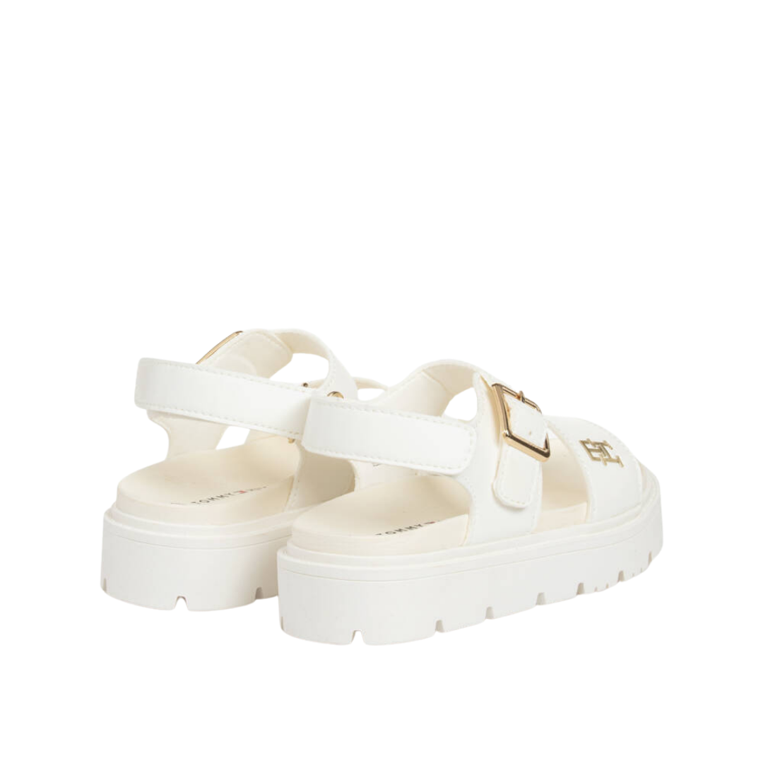 Tommy Hilfiger - White Leather Sandals