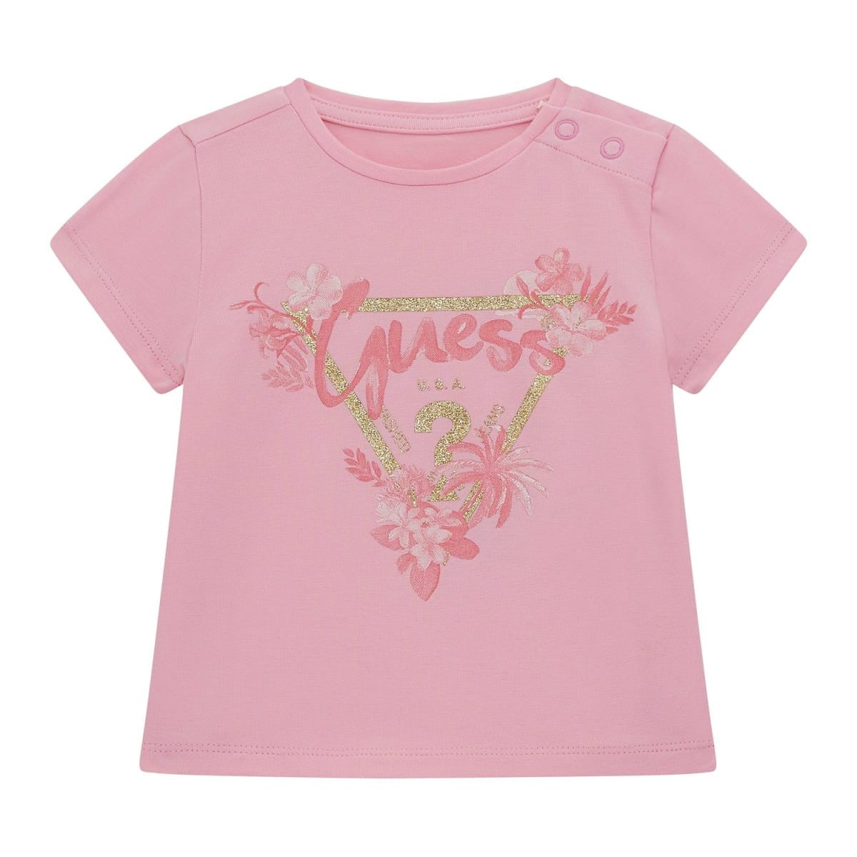 Guess - Cotton Pink Flowery Top