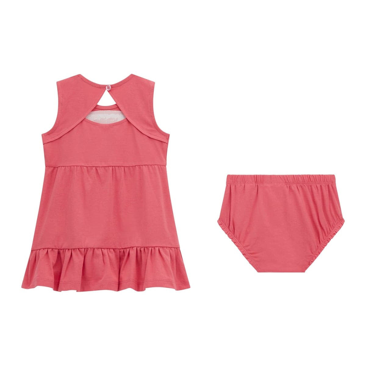 Guess - Coral Baby Girls Cotton Dress